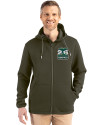 2026 Seattle FIFA World Cup Cutter & Buck Roam Epic Versatility Recycled Mens Full Zip Hooded Jacket Poplar Front Thumbnail Image