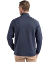 2026 Seattle FIFA World Cup Cutter & Buck Peshastin Fleece Recycled Mens Full Zip Jacket Navy Blue Heather Back Thumbnail Image