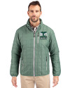 2026 Seattle FIFA World Cup Cutter & Buck Rainier PrimaLoft® Mens Eco Insulated Full Zip Puffer Jacket Hunter Melange Front Thumbnail Image