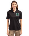2026 Seattle FIFA World Cup Cutter & Buck Virtue Eco Pique Recycled Womens Polo Black Front Thumbnail Image