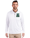 2026 Seattle FIFA World Cup - Cutter & Buck Adapt Eco Knit Stretch Recycled Mens Quarter Zip Pullover White Front Thumbnail Image