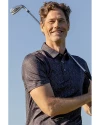 Cutter & Buck Pike Epic Confidence Fern Print Recycled Mens Big & Tall Polo Black Lifestyle 3 Thumbnail Image