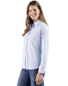 Cutter & Buck Skyline Recycled End on End Womens Long Sleeve Spread Collar Dress Shirt Atlas Light Blue Side Thumbnail Image