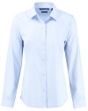 Cutter & Buck Skyline Recycled End on End Womens Long Sleeve Spread Collar Dress Shirt Atlas Light Blue Mannequin Thumbnail Image