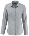 Cutter & Buck Skyline Recycled End on End Womens Long Sleeve Spread Collar Dress Shirt Black Mannequin Thumbnail Image