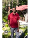 Cutter & Buck Coastline Epic Comfort Camo Print Recycled Mens Polo Cardinal Red Lifestyle 1 Thumbnail Image