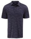 Cutter & Buck Coastline Epic Comfort Camo Print Recycled Mens Polo Navy Blue Mannequin Thumbnail Image