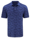 Cutter & Buck Coastline Epic Comfort Camo Print Recycled Mens Polo Tour Blue Mannequin Thumbnail Image