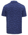 Cutter & Buck Coastline Epic Comfort Camo Print Recycled Mens Polo Tour Blue Mannequin Back Thumbnail Image