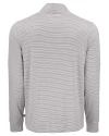 Cutter & Buck Forge Epic Confidence Recycled Double Stripe Mens Quarter Zip Polished/White Mannequin Back Thumbnail Image