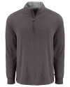 Cutter & Buck Forge Epic Confidence Recycled Mens Big & Tall Quarter Zip Dark Black Heather Mannequin Thumbnail Image