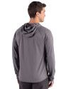 Cutter & Buck Prospect Epic Confidence Recycled Mens Big & Tall Hooded Pullover Elemental Grey Back Thumbnail Image