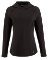 Cutter & Buck Prospect Epic Confidence Recycled Womens Hooded Pullover Black Mannequin Thumbnail Image