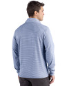 Atlanta Braves Cutter & Buck Forge Epic Confidence Recycled Double Stripe Mens Quarter Zip Atlas/White Back Thumbnail Image