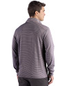 Pittsburgh Pirates Cutter & Buck Forge Epic Confidence Recycled Double Stripe Mens Quarter Zip Black/White Back Thumbnail Image