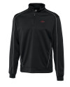 Arkansas Razorbacks Cutter & Buck Big & Tall DryTec Edge Half Zip Black Mannequin Thumbnail Image