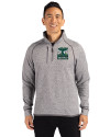 Seattle 2026 Soccer - Cutter & Buck Mainsail Sweater-Knit Mens Half Zip Pullover Jacket Polished Heather Front Thumbnail Image
