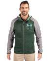 Seattle 2026 Soccer Cutter & Buck Mainsail Full Zip Hooded Mens Jacket Hunter Heather/Polished Heather Front Thumbnail Image