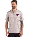 Montreal Expos Cooperstown Cutter & Buck Coastline Epic Comfort Camo Print Recycled Mens Polo CONCRETE Front Thumbnail Image