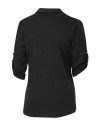 Missouri Tigers Cutter & Buck Womens Elbow-Sleeve Thrive Polo Black Mannequin Back Thumbnail Image