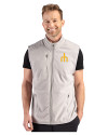 Seattle Mariners Cooperstown Cutter & Buck Hunts Point Epic Comfort Recycled Mens Fleece Vest Polished Medium Gray Front Thumbnail Image