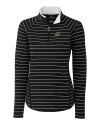 Purdue Boilermakers Cutter & Buck Womens Long Sleeve Evie Half Zip Black Mannequin Thumbnail Image