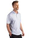 Cutter & Buck Pike Epic Confidence Recycled Fern Print Mens Polo Atlas Light Blue Side Thumbnail Image
