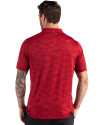 Atlanta Braves Stars & Stripes Cutter & Buck Coastline Epic Comfort Recycled Camo Print Mens Polo Cardinal Red Back Thumbnail Image