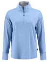 Cutter & Buck Forge Epic Confidence Recycled Stretch Womens Quarter Zip Dark Atlas Heather Mannequin Thumbnail Image