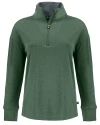 Cutter & Buck Forge Epic Confidence Recycled Stretch Womens Quarter Zip Dark Hunter Heather Mannequin Thumbnail Image