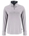 Cutter & Buck Forge Epic Confidence Recycled Stretch Womens Quarter Zip Polished Heather Mannequin Thumbnail Image