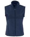 Cutter & Buck Hunts Point Epic Comfort Recycled Fleece Womens Full Zip Vest Navy Blue Mannequin Thumbnail Image