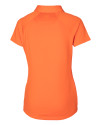 Virginia Tech Hokies Cutter & Buck Forge Stretch Womens Short Sleeve Polo College Orange Mannequin Back Thumbnail Image