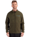 Atlanta Braves Mono Cutter & Buck Hunts Point Epic Comfort Recycled Hybrid Fleece Mens Full Zip Jacket
 Poplar Front Thumbnail Image