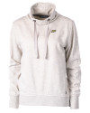 Purdue Boilermakers Cutter & Buck Saturday Cotton Blend Womens Funnel Neck Sweatshirt Stone Heather Mannequin Thumbnail Image