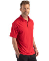 Philadelphia Phillies Stars & Stripes Cutter & Buck Prospect Epic Confidence Recycled Textured Stretch Mens Sport Polo Red Side Thumbnail Image