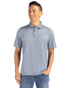Cutter & Buck Pike Recycled Pebble Print Mens Polo Polished/White Front Thumbnail Image
