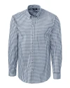 Cutter & Buck Easy Care Stretch Gingham Mens Big & Tall Long Sleeve Button Down Shirt Liberty Navy Mannequin Thumbnail Image