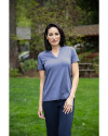 Cutter & Buck Forge Recycled Four-Way Stretch Heathered Womens Blade Top Indigo Heather Lifestyle 2 Thumbnail Image