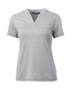 Cutter & Buck Forge Recycled Four-Way Stretch Heathered Womens Blade Top Polished Heather Mannequin Thumbnail Image