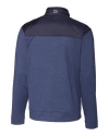 Cutter & Buck Stealth Recycled Hybrid Quilted Mens Windbreaker Jacket Liberty Navy Mannequin Back Thumbnail Image