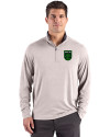 Austin FC - Cutter & Buck Forge Recycled Four-Way Stretch Mens Big & Tall Quarter Zip Pullover Polished Heather Front Thumbnail Image