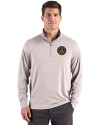 Atlanta United FC - Cutter & Buck Forge Recycled Four-Way Stretch Mens Big & Tall Quarter Zip Pullover Polished Heather Front Thumbnail Image