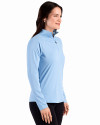 Colorado Rapids Cutter & Buck Prospect Recycled Featherlight Stretch Womens Quarter Zip Atlas Light Blue Side Thumbnail Image