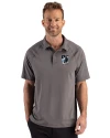 Minnesota United FC Cutter & Buck Prospect Recycled Featherlight Stretch Mens Big & Tall Sport Polo Elemental Grey Front Thumbnail Image