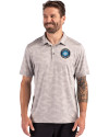 Charlotte FC Cutter & Buck Coastline Recycled Double Peached Camo Print Mens Polo CONCRETE Front Thumbnail Image
