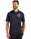 New England Revolution Cutter & Buck Coastline Recycled Double Peached Camo Print Mens Polo Navy Blue Front Thumbnail Image