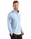 Colorado Rapids Cutter & Buck Forge Recycled Double Stripe Four-Way Stretch Mens Quarter Zip Pullover Atlas/White Side Thumbnail Image