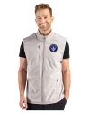 CF Montréal Cutter & Buck Hunts Point Recycled Fleece Mens Hybrid Full Zip Vest Polished Medium Gray Front Thumbnail Image