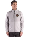 Atlanta United FC - Cutter & Buck Hunts Point Recycled Fleece Mens Hybrid Full Zip Jacket
 Polished Medium Gray Front Thumbnail Image